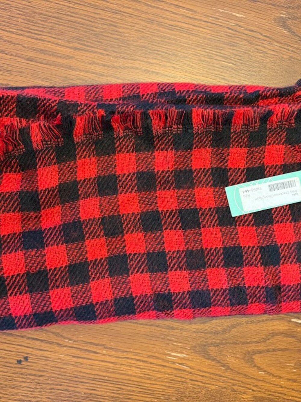 Briley Checkered Oblong Scarf (Lulu)